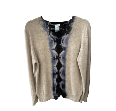 Cashmere Shibori-Dyed Sweater