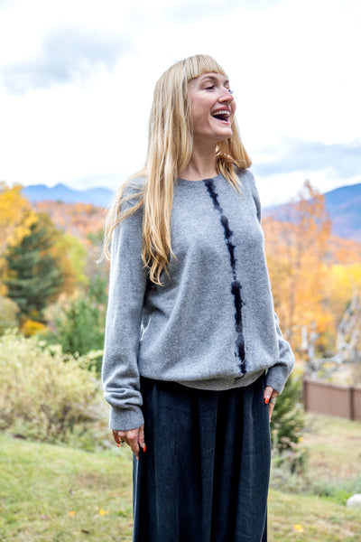 Cashmere Shibori-Dyed Sweater