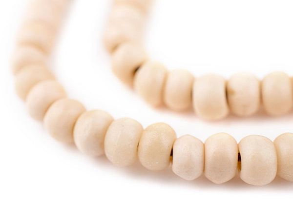 6mm Pastel Orange Bone Mala Beads